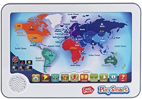 Chad Valley Smart Interactive Touch Pad World Map - ToyLibrary